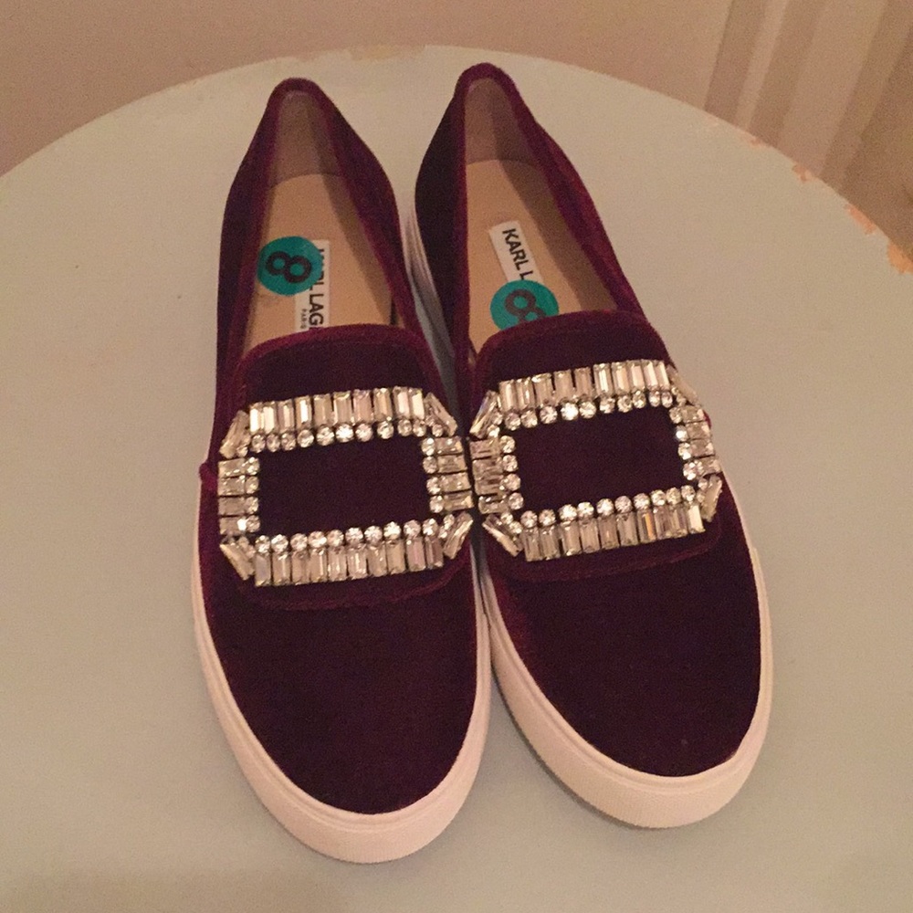 Karl Lagerfield Embellished Ermine2 Merlot